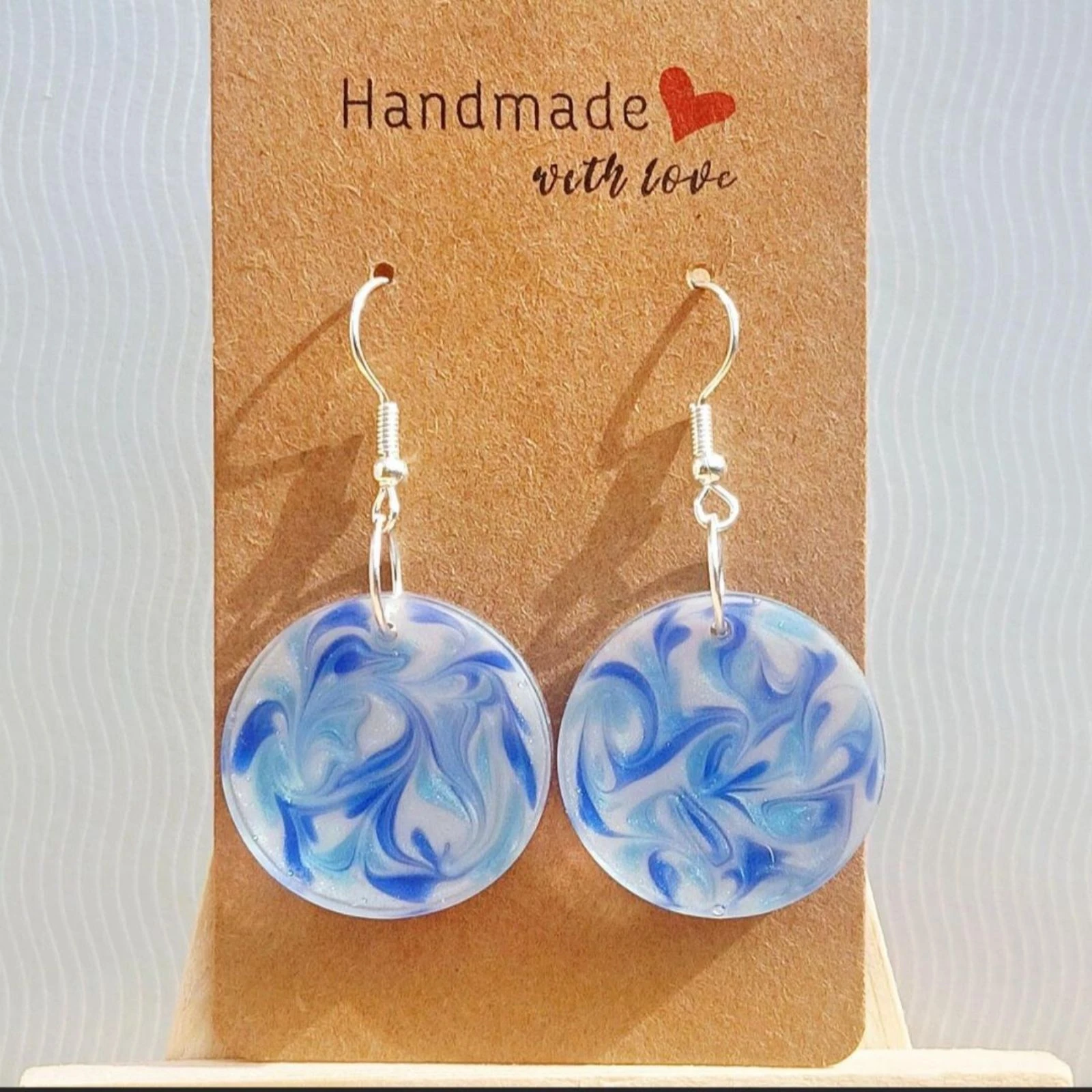 Boucles d'oreilles nuances de bleus  – photo 2